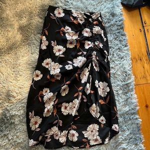 Floral Midi Flowy Skirt